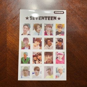 NWT K-Pop SEVENTEEN Sticker Sheet